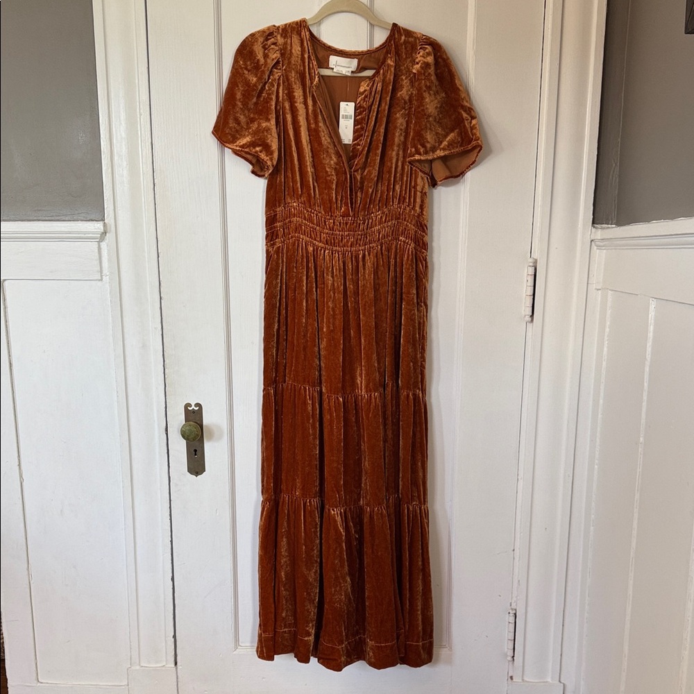 Anthropologie Maxi Dress, NWT, Medium, Copper